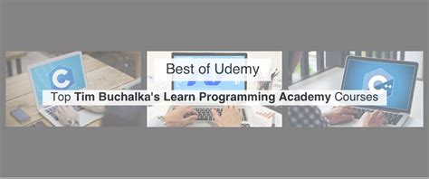 Tim Buchalka's Learn Programming Academy.